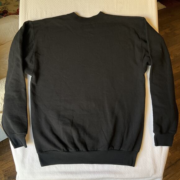 Hanes Men Sweatshirt S Black Graphic Print Fleece Nightmare Before Christmas - Picture 9 of 9